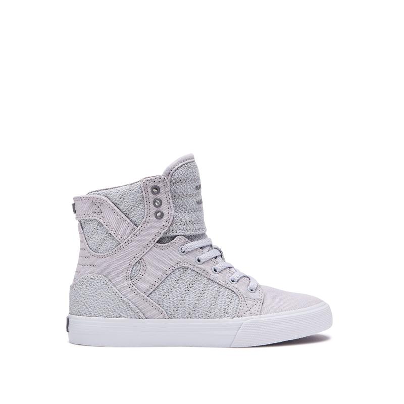 Zapatillas Altas Supra Argentina Niños - SKYTOP Gris Claro (DHSWX-3592)